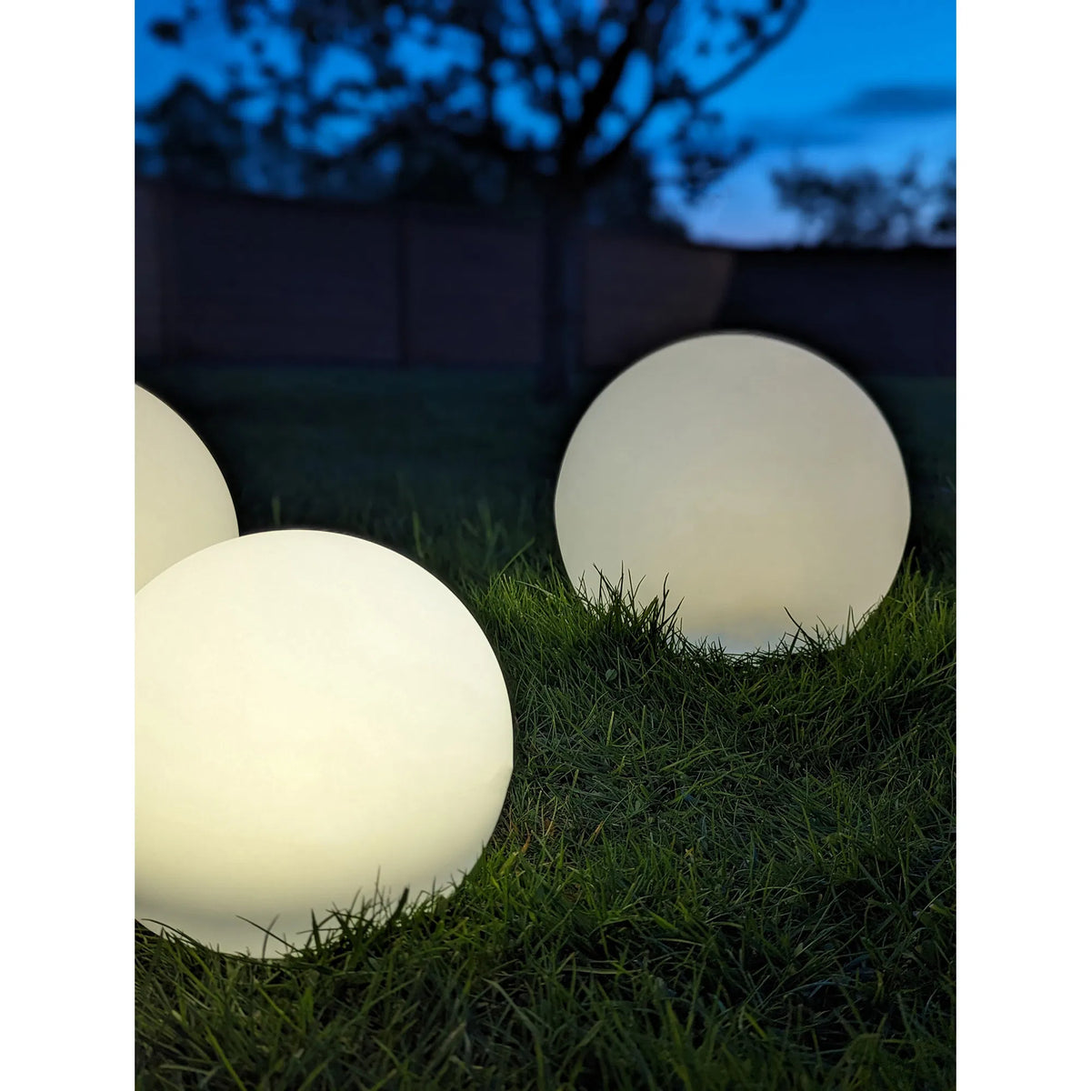 Lifton LED Lampe - Lampe, hvid, integreret solceller, sæt af 3