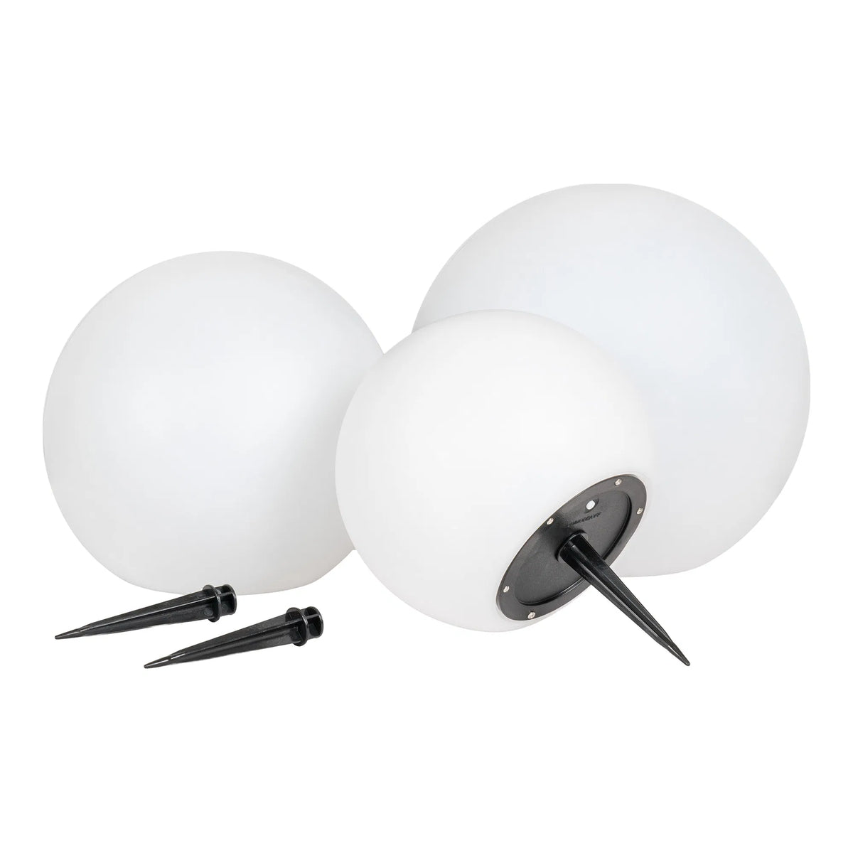 Lifton LED Lampe - Lampe, hvid, integreret solceller, sæt af 3