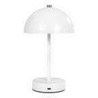 Holt LED Bordlampe - Bordlampe, hvid/stål, genopladelig