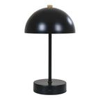 Holt LED Bordlampe - Bordlampe, sort/messing, genopladelig