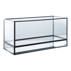 Hurricane Lysestage - Hurricane lysestage, metal/glas, sort 30x12x15 cm