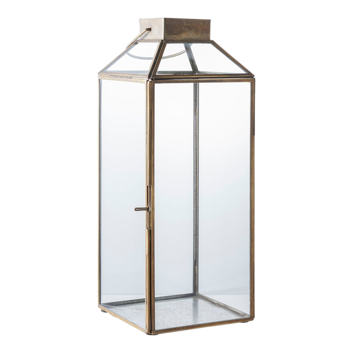 Mysore Lanterne - Lanterne, metal/glas, antik messing look