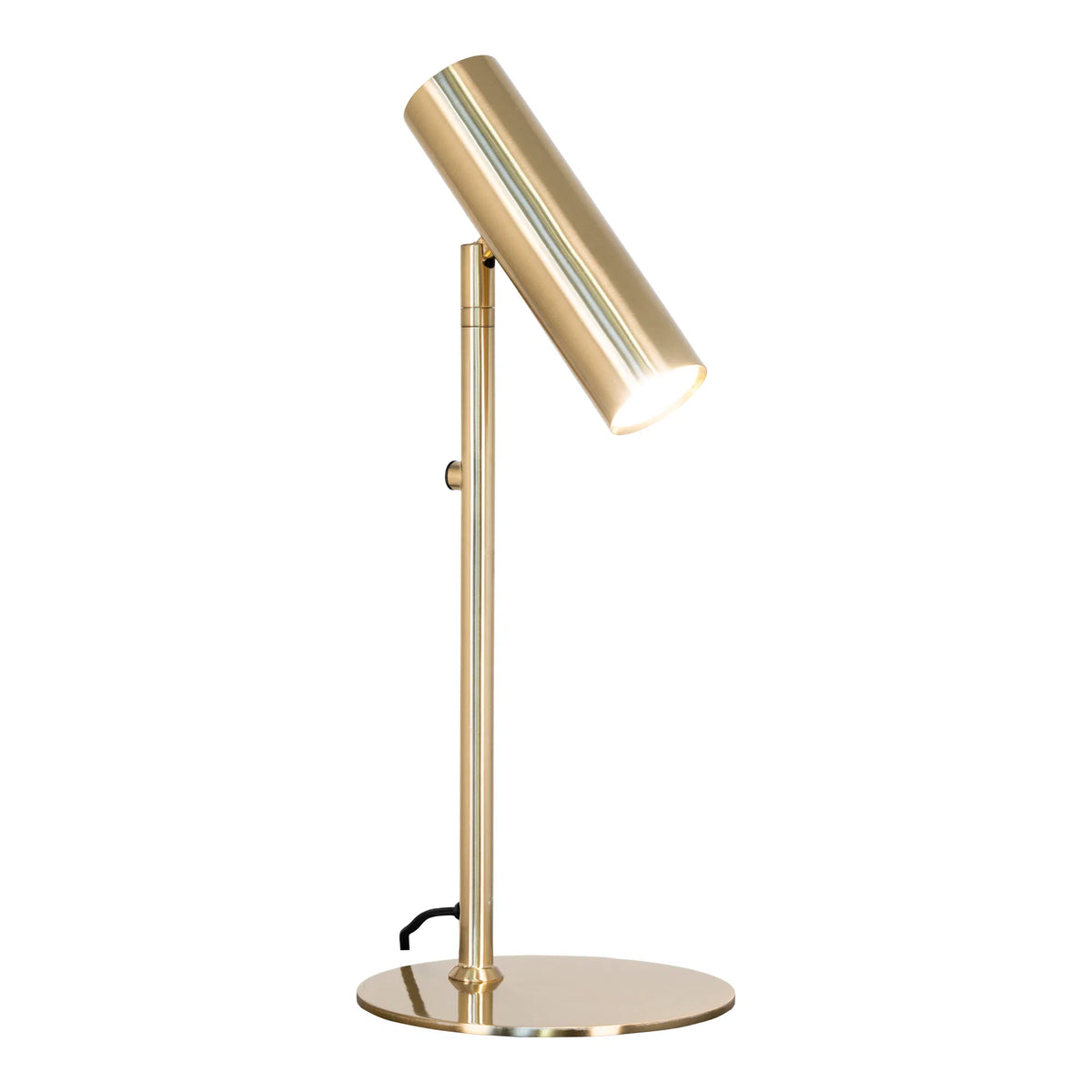 Paris Bordlampe - Lampe, messing, stofledning på 200 cm