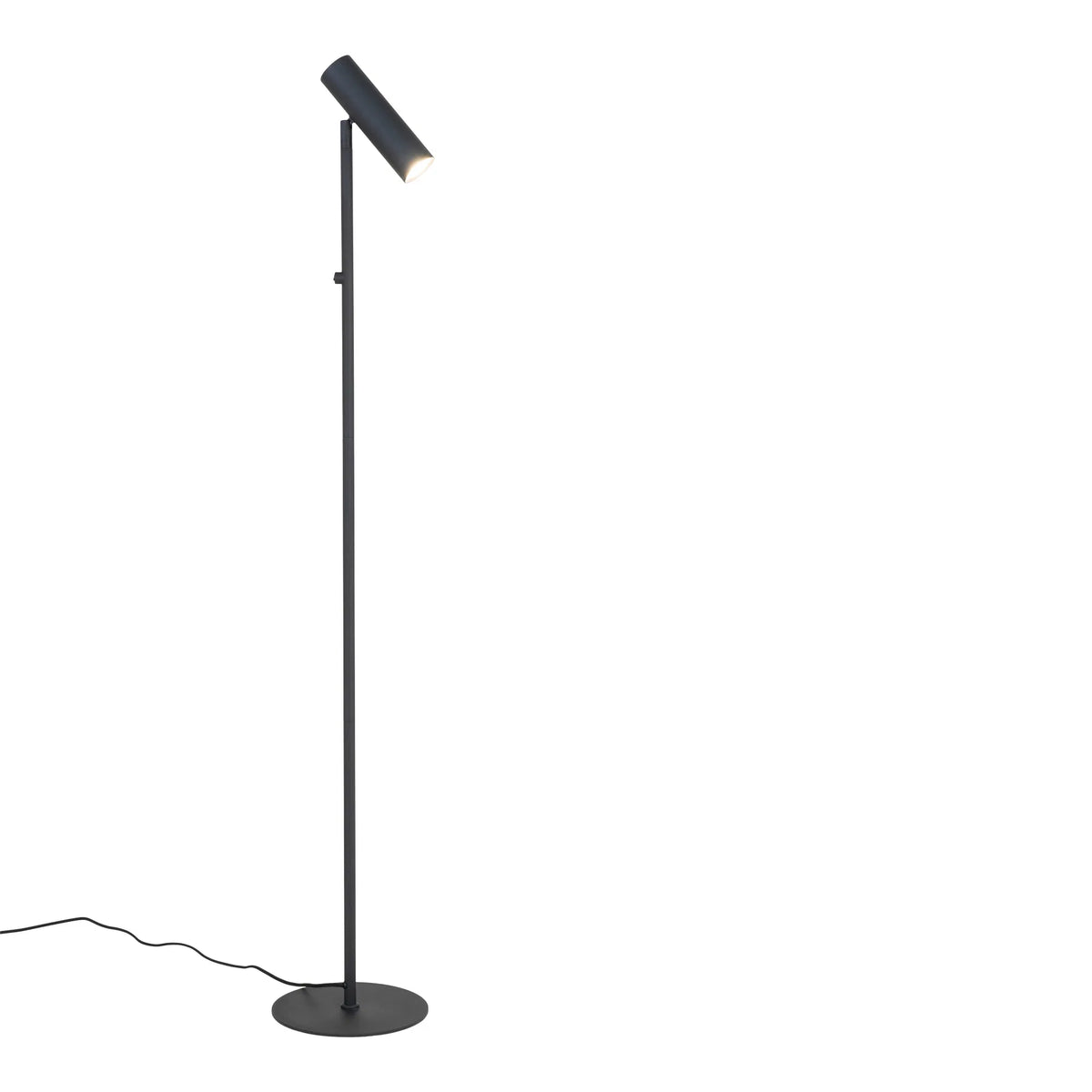 Paris Gulvlampe - Lampe, sort, stofledning på 210 cm