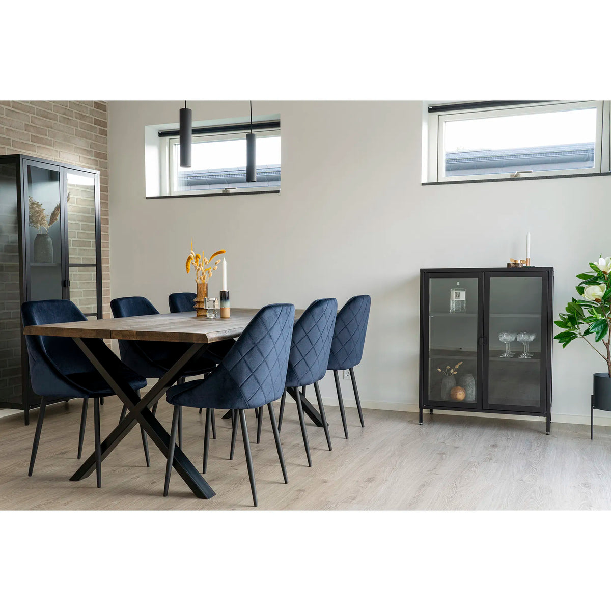 Paris Pendel - Lampe, sort, stofledning på 120 cm