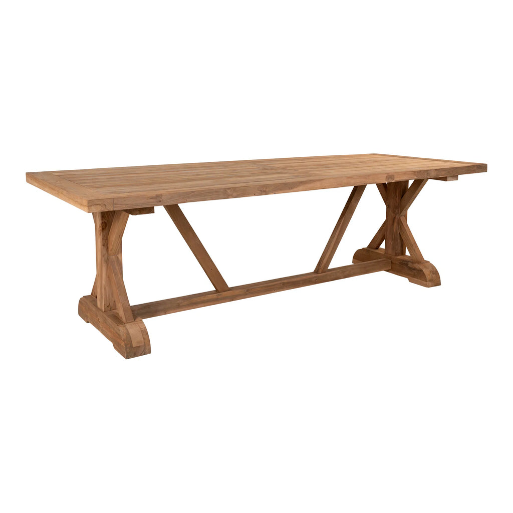Volos Spisebord - Spisebord, teak, natur, 100x240x75 cm
