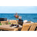 Volos Spisebord - Spisebord, teak, natur, 100x240x75 cm