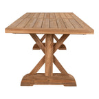 Volos Spisebord - Spisebord, teak, natur, 100x240x75 cm