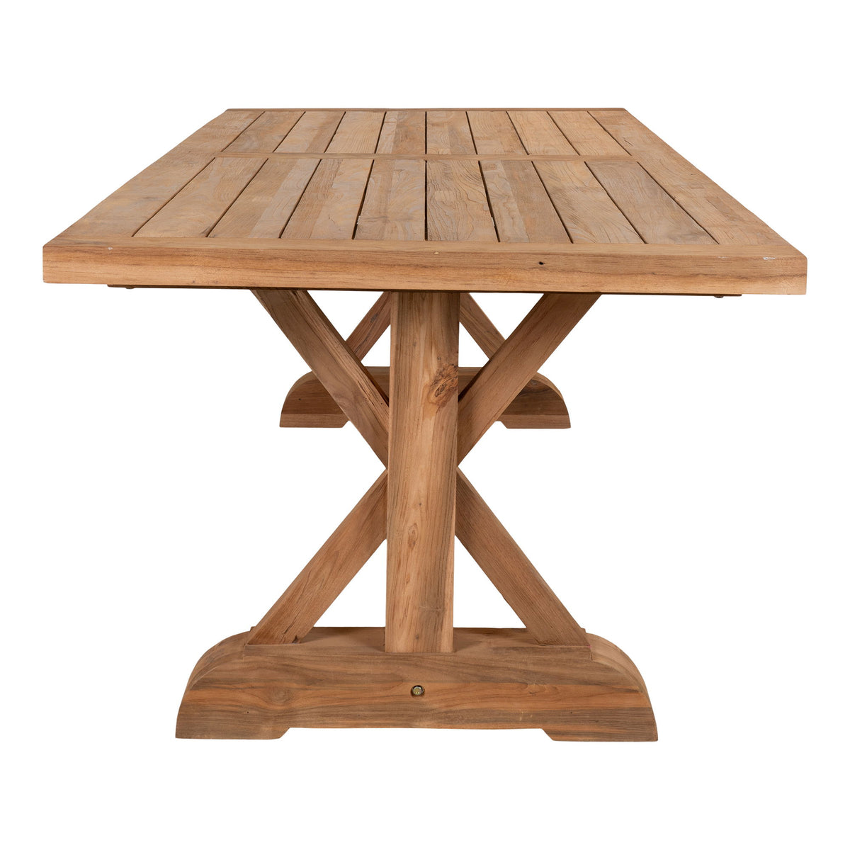 Volos Spisebord - Spisebord, teak, natur, 100x240x75 cm