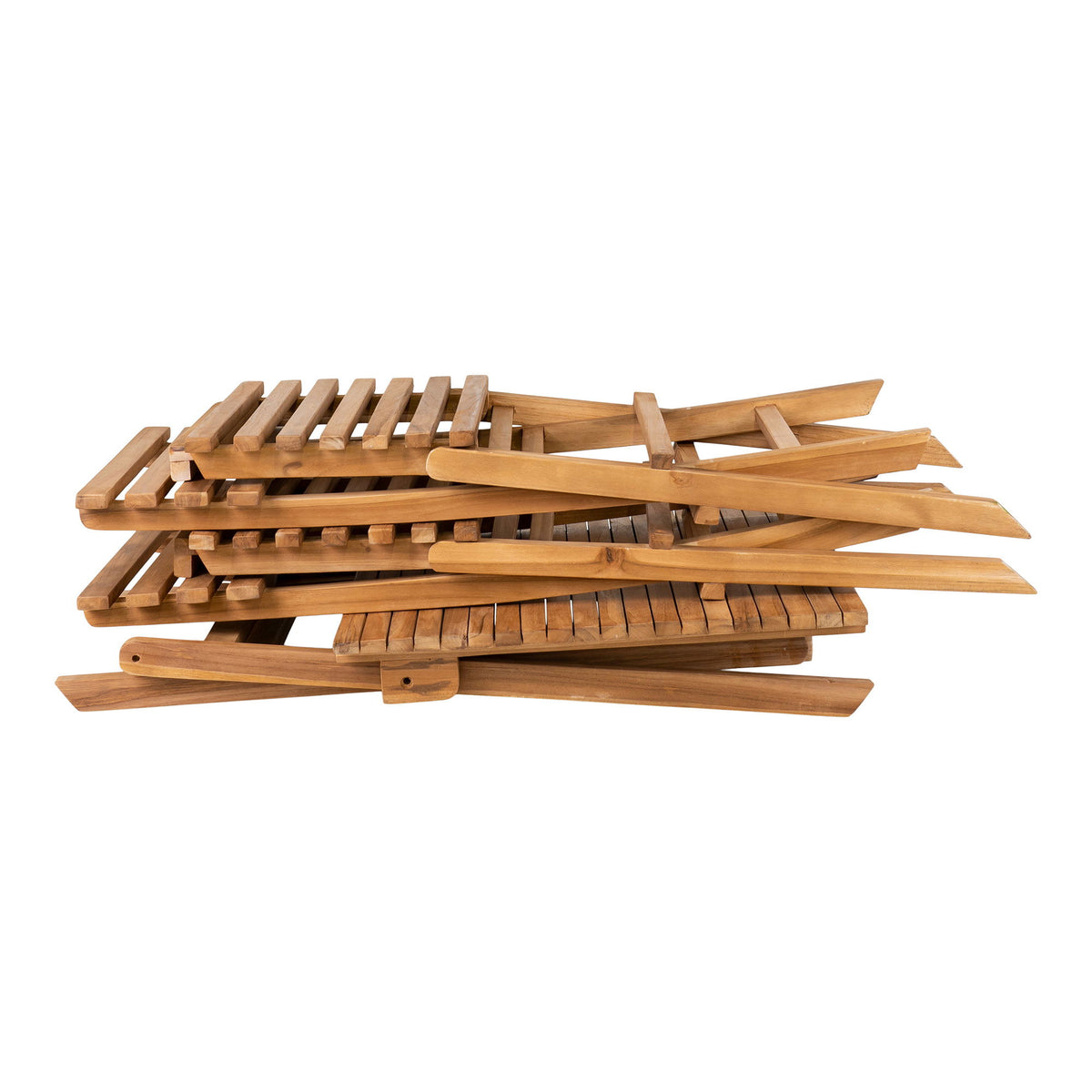 Cuenca Cafésæt - Cafésæt, 2 stole og 1 bord, teak, natur