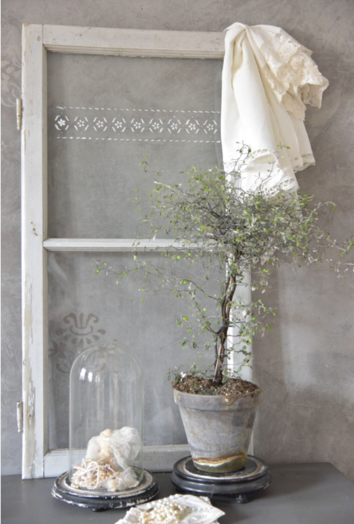 Vintage Paint Stencil - Flowers 3D