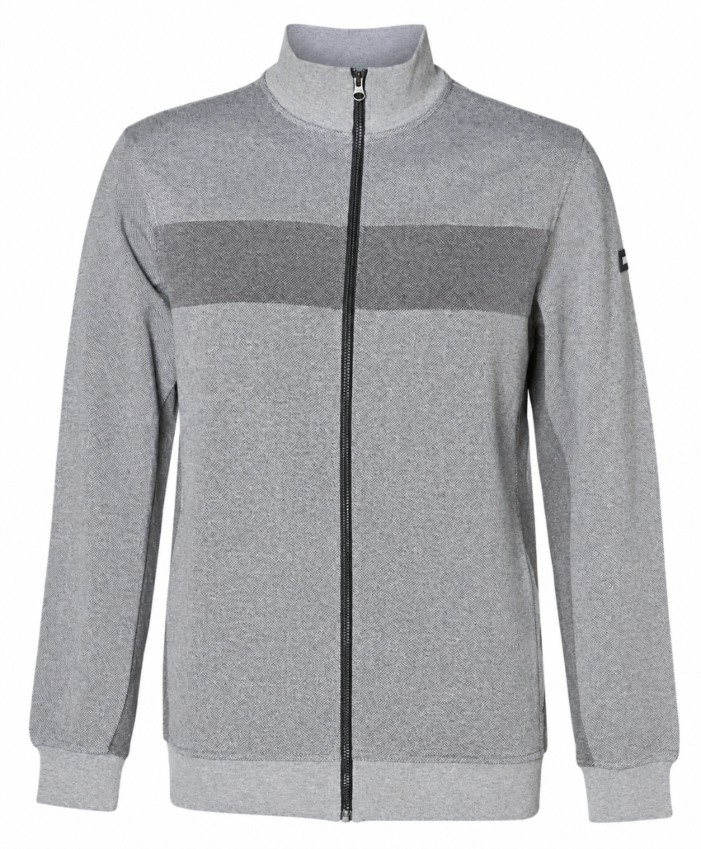 Kansas Evolve sweatshirt jakke, Double Face - Grå/Mørkegrå - Str. S