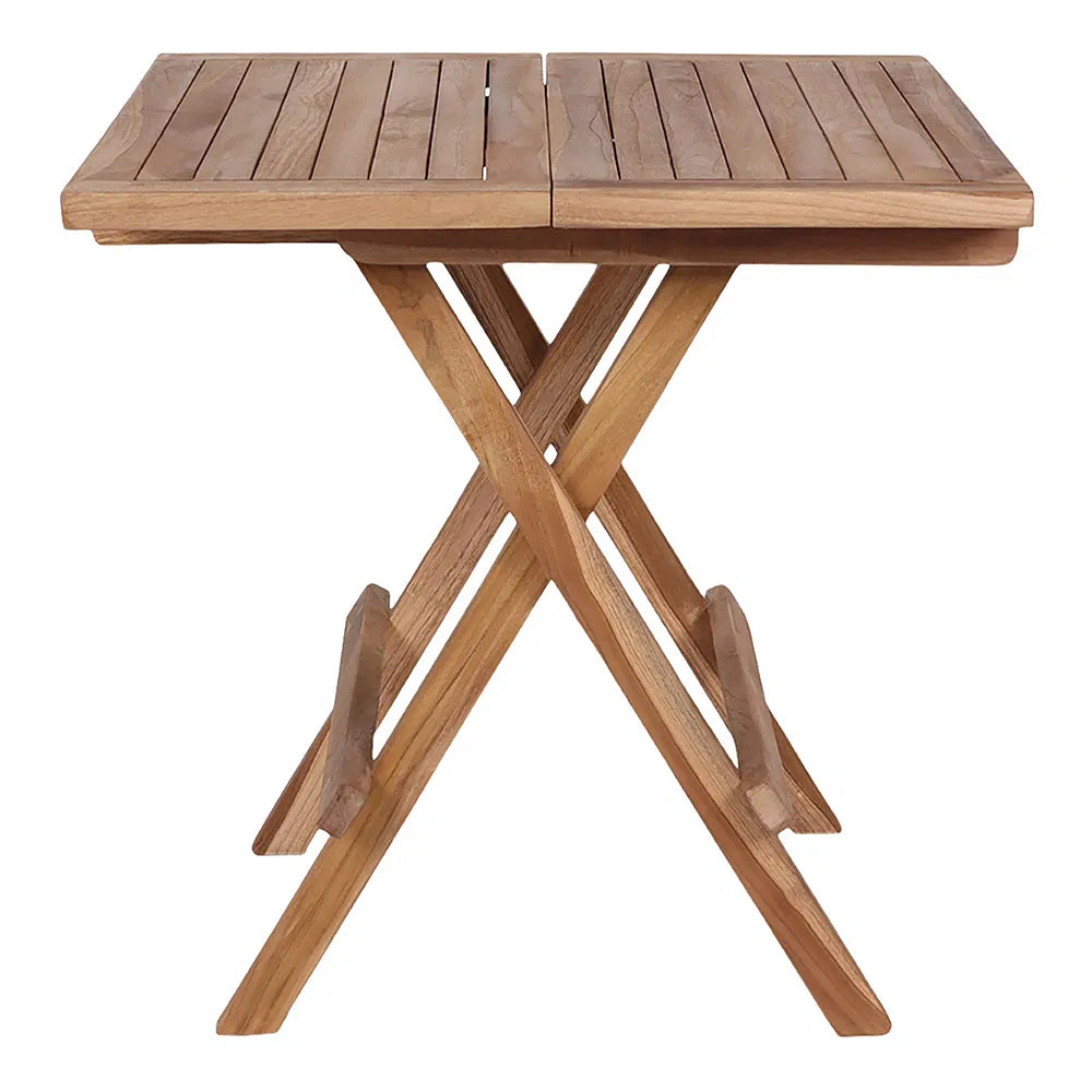 Bilbao Sidebord - Sidebord i teaktræ, natur, 50x50x50 cm