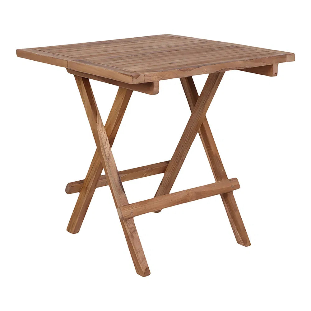 Bilbao Sidebord - Sidebord i teaktræ, natur, 50x50x50 cm