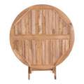 Oviedo Teak Spisebord - Spisebord i teaktræ, natur ø100x75 cm