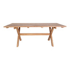 Murcia Spisebord - Spisebord i genbrugsteak, natur 200x90x75 cm