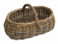Bykurv i rattan - oval