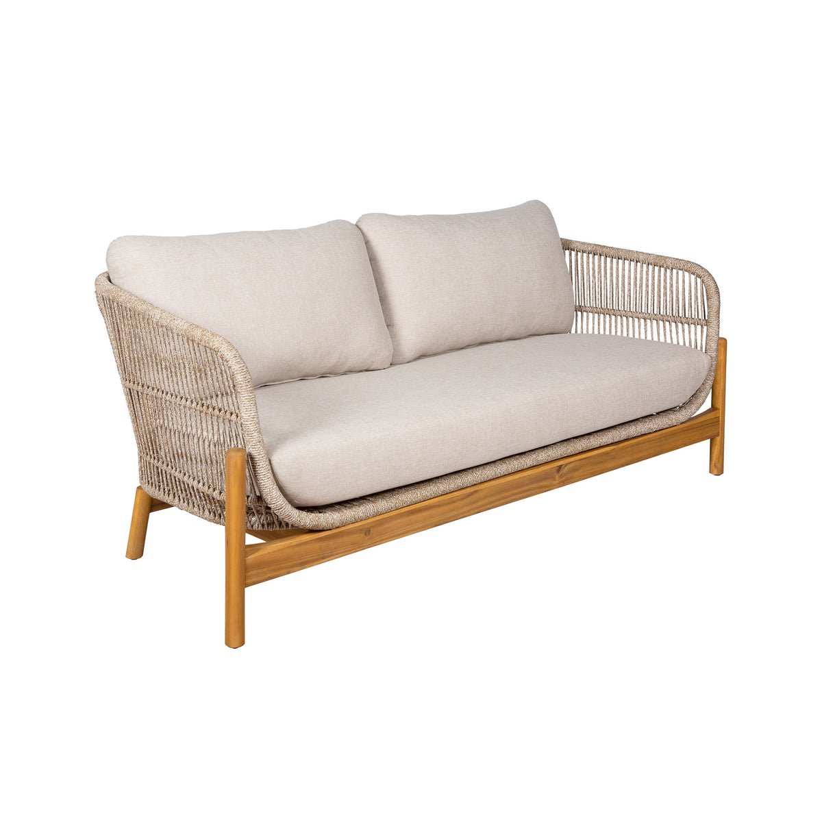 Terracina Loungesæt - Loungesæt, acacia, beige, inkl. hynder