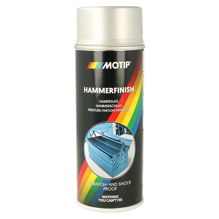 Motip Hammerlak spray 400 ml. - sølv