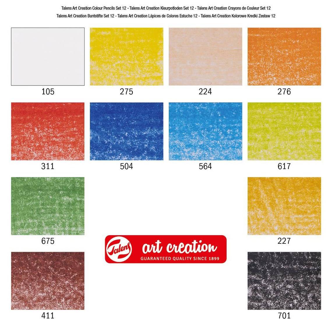 Art Creation Colour Pencils - 12 stk
