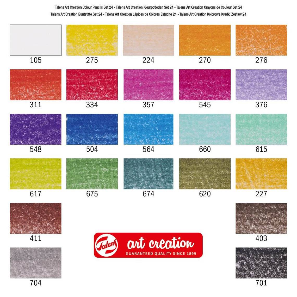 Art Creation Colour Pencils - 24 stk