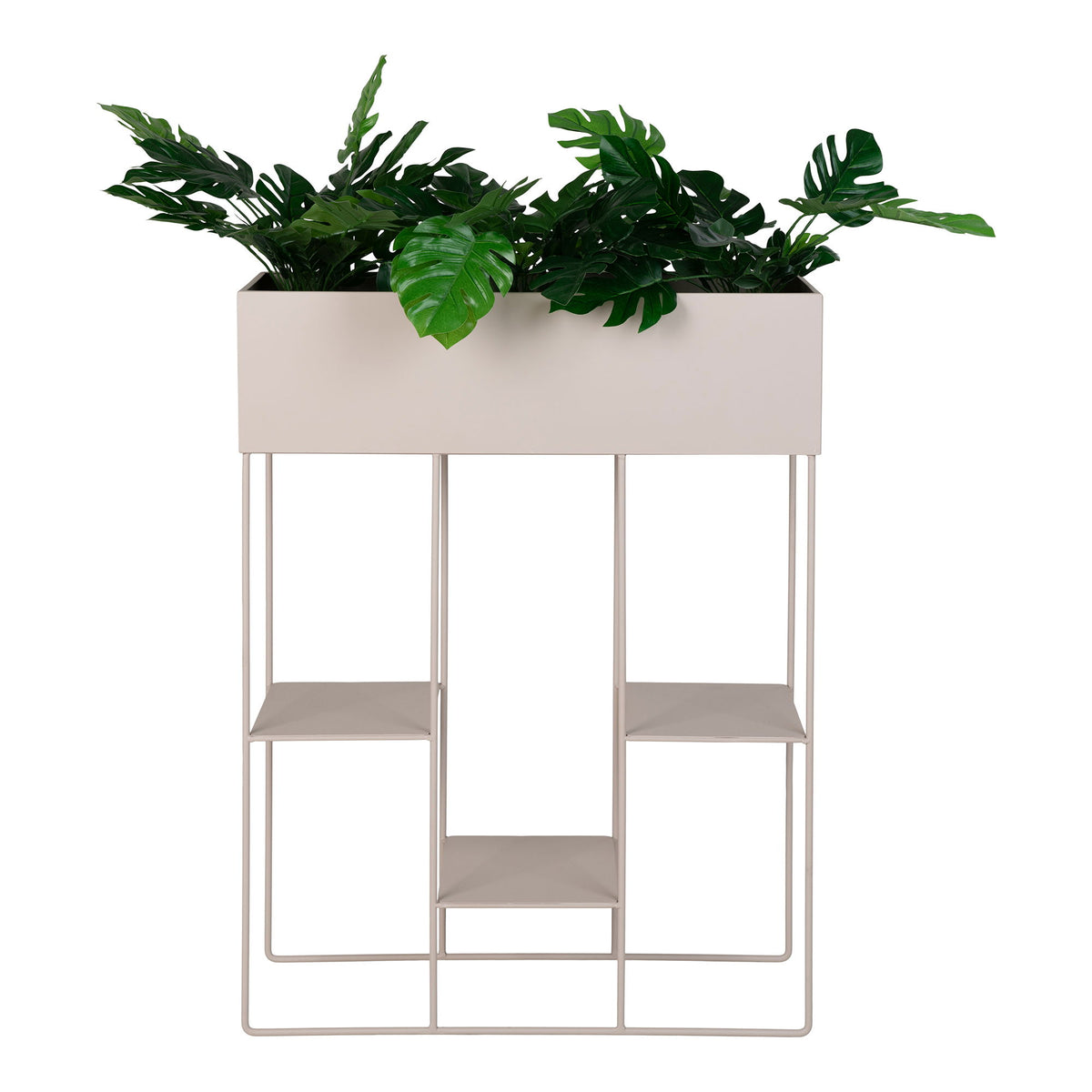Rabo Plantekasse - Plantekasse, stål, 3 hylder, sand 25x60x80 cm