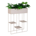 Rabo Plantekasse - Plantekasse, stål, 3 hylder, sand 25x60x80 cm