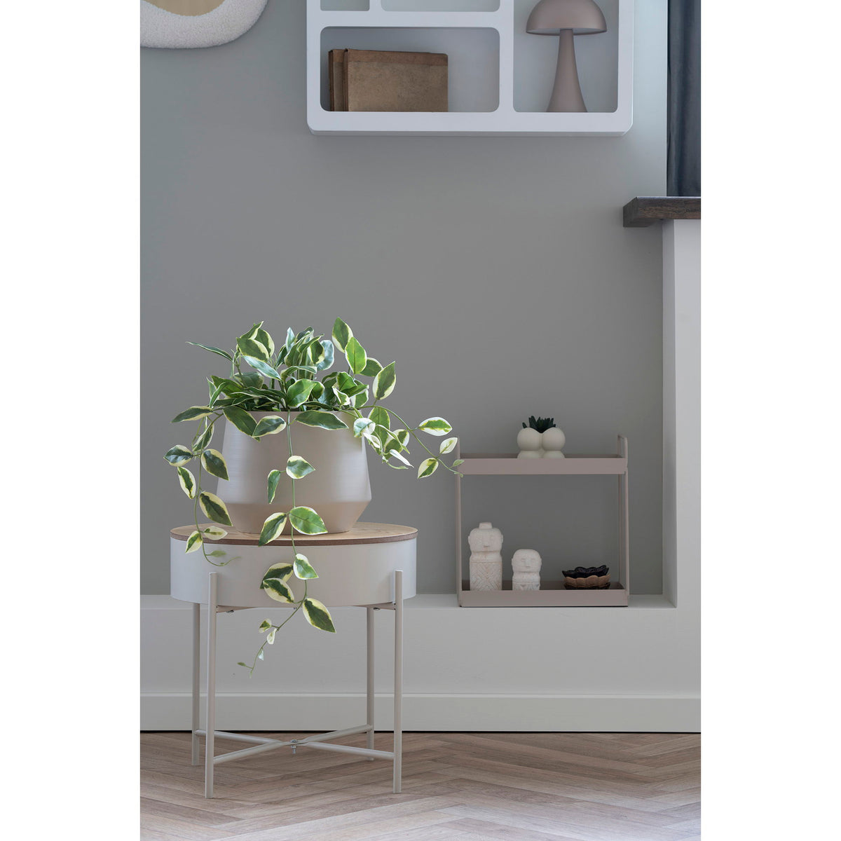Voksblomst - Kunstig plante, grøn H:33 cm