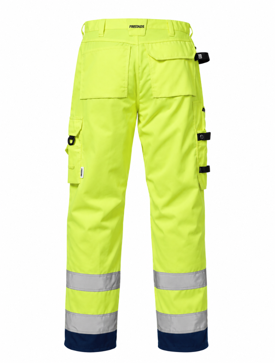 Fristads Hi-vis håndværker bukser kl.2 2025 - HV. gul/mari - Str. C54