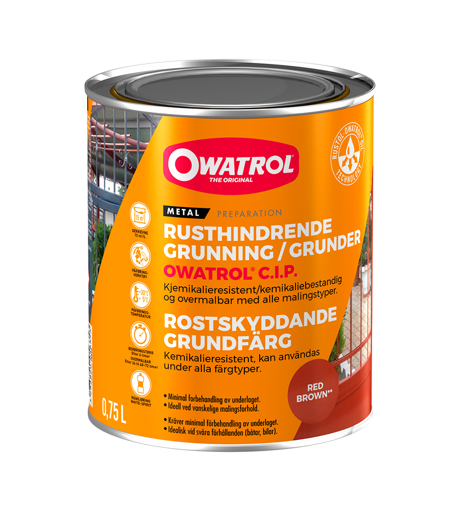 Owatrol C.I.P Rustbeskyttelsesgrunder - 0,75 L.