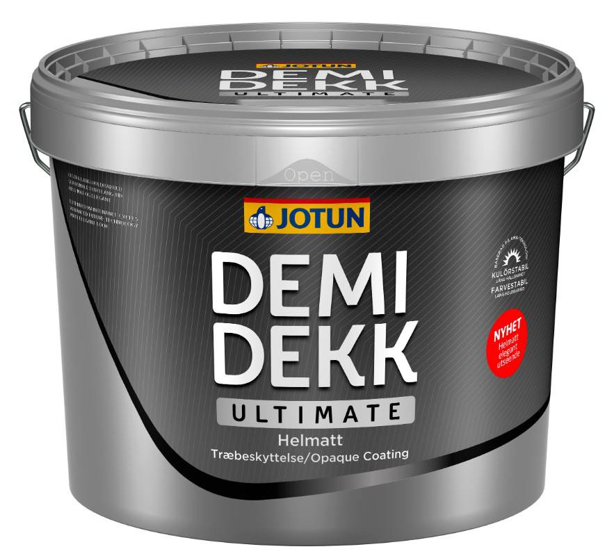 Jotun - Demidekk Ultimate Dækkende Helmat - fra Hvid til mellemmørke farver