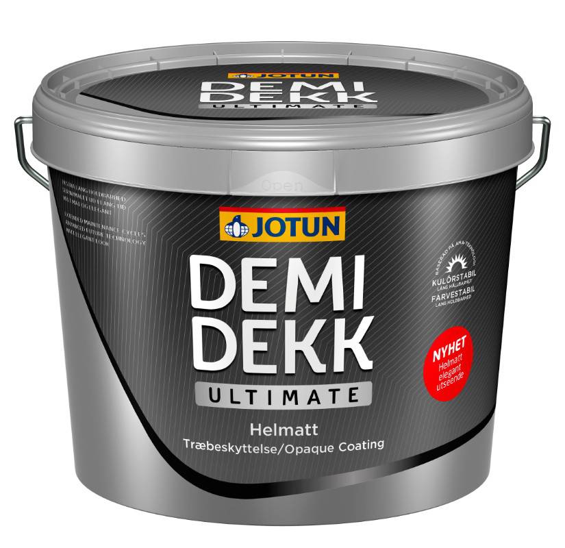 Jotun - Demidekk Ultimate Dækkende Helmat - fra Hvid til mellemmørke farver