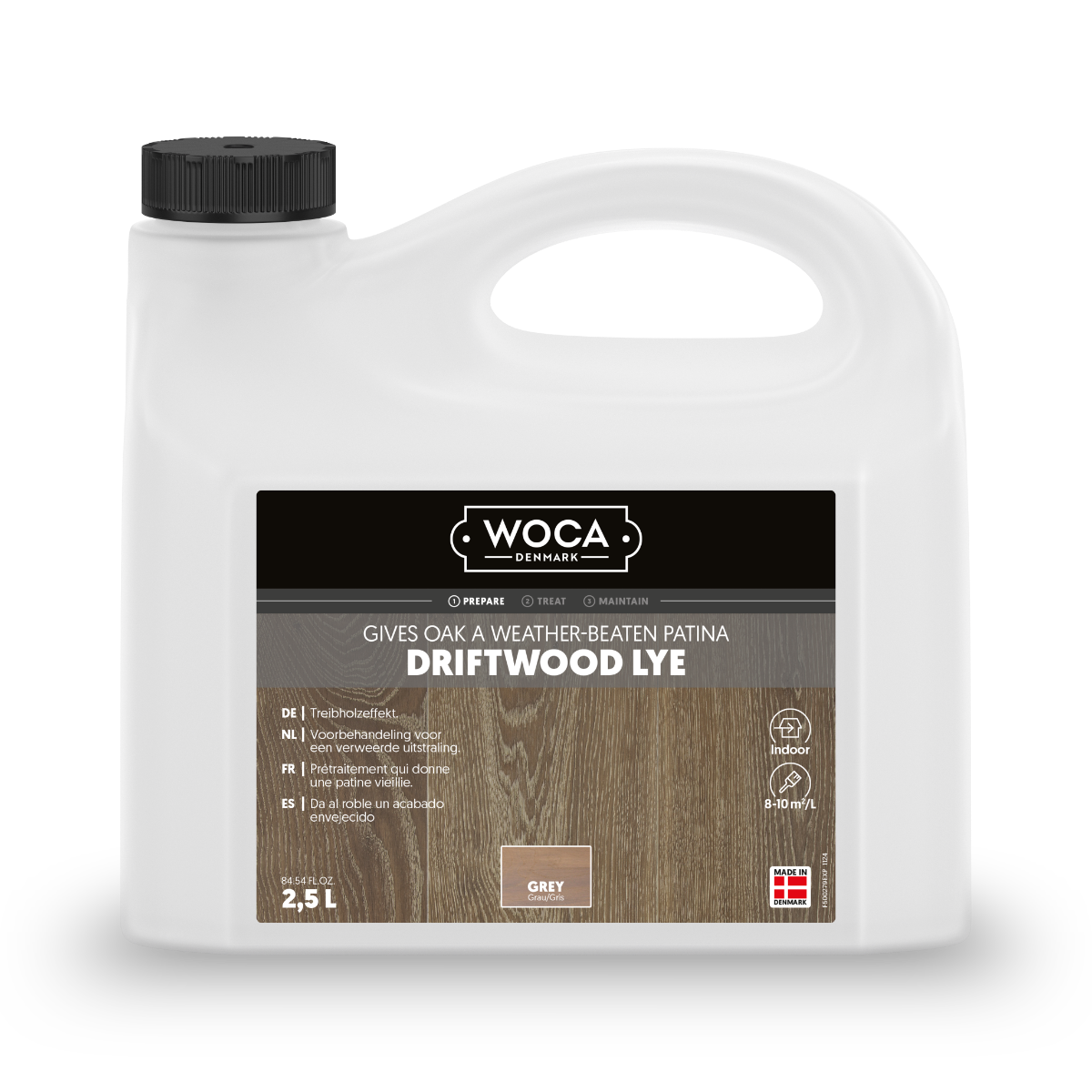 WOCA Driftwood Lye grå - 2,5 L.