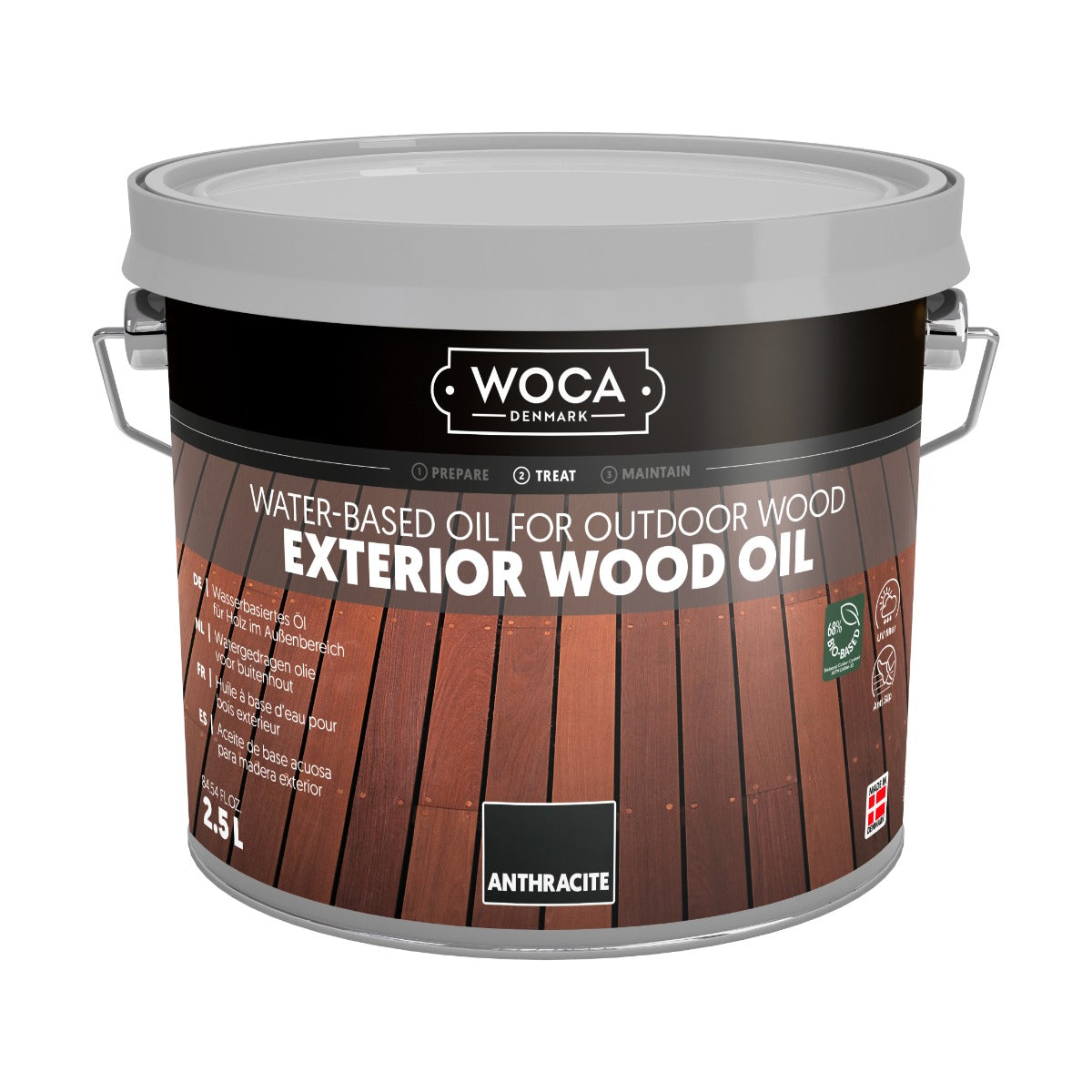 WOCA Exterior Wood Oil - Terrasseolie 2,5 L