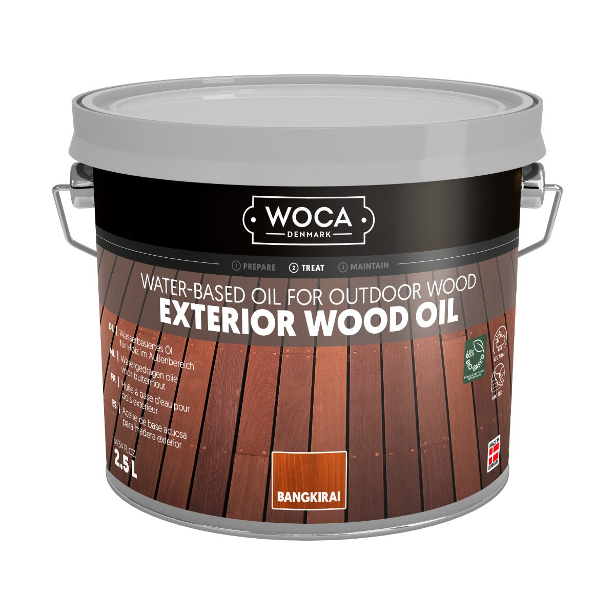 WOCA Exterior Wood Oil - Terrasseolie 2,5 L