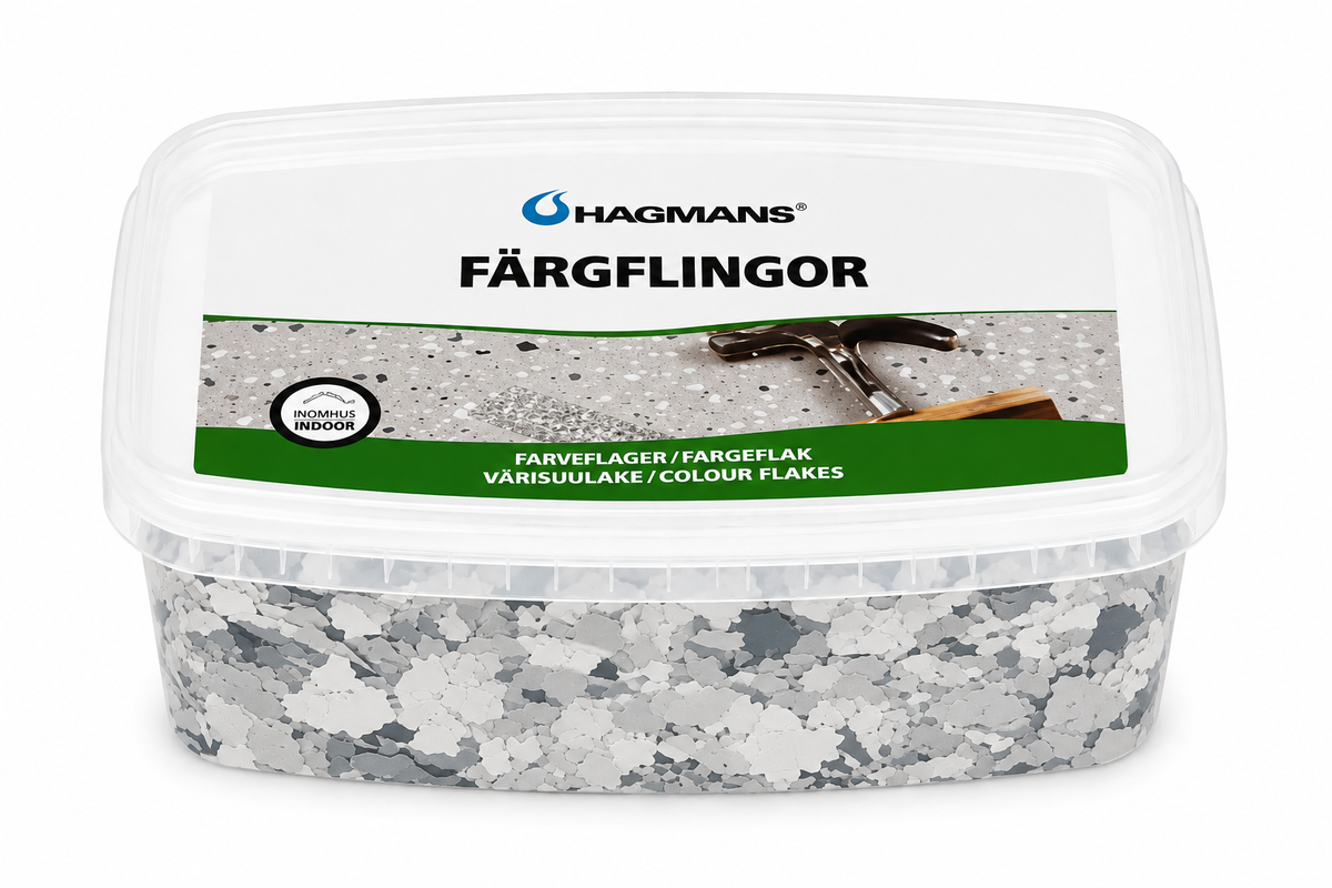 Hagmans Farvechips grå 9303 - grov - 500 g.