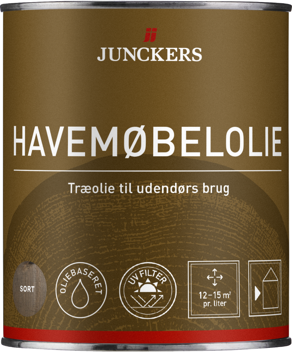 Junckers Havemøbelolie - Sort - 0,75 L.