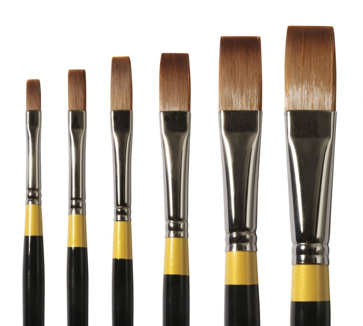 Daler Rowney System 3 akrylpensel - Flad