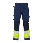 Fristads Hi-vis bukser kl.1 2032 - HV. gul/mari - Str. D104