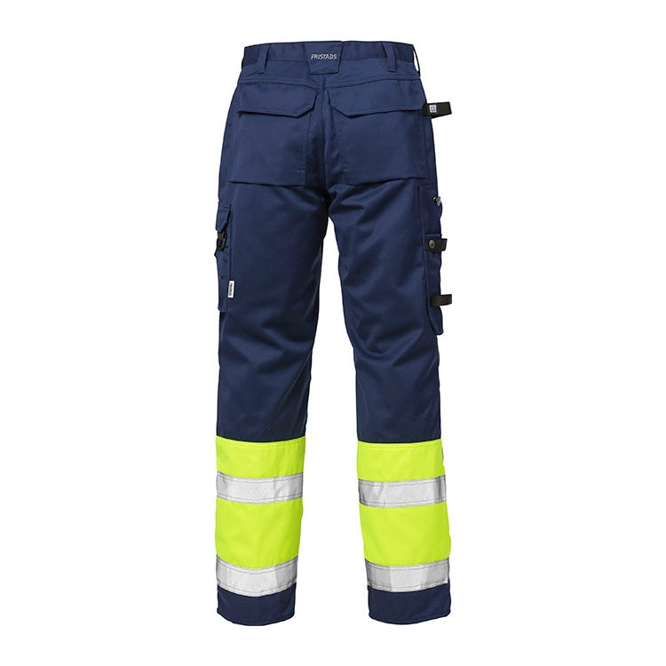 Fristads Hi-vis bukser kl.1 2032 - HV. gul/mari - Str. D104