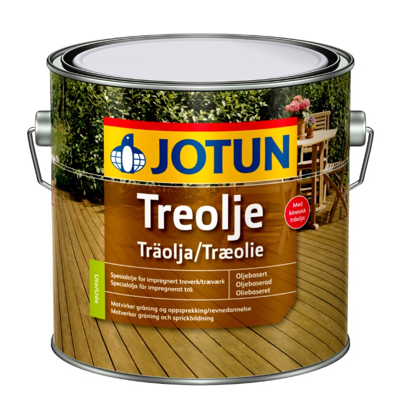 Jotun Træolie - klar eller gylden - 2,7 liter