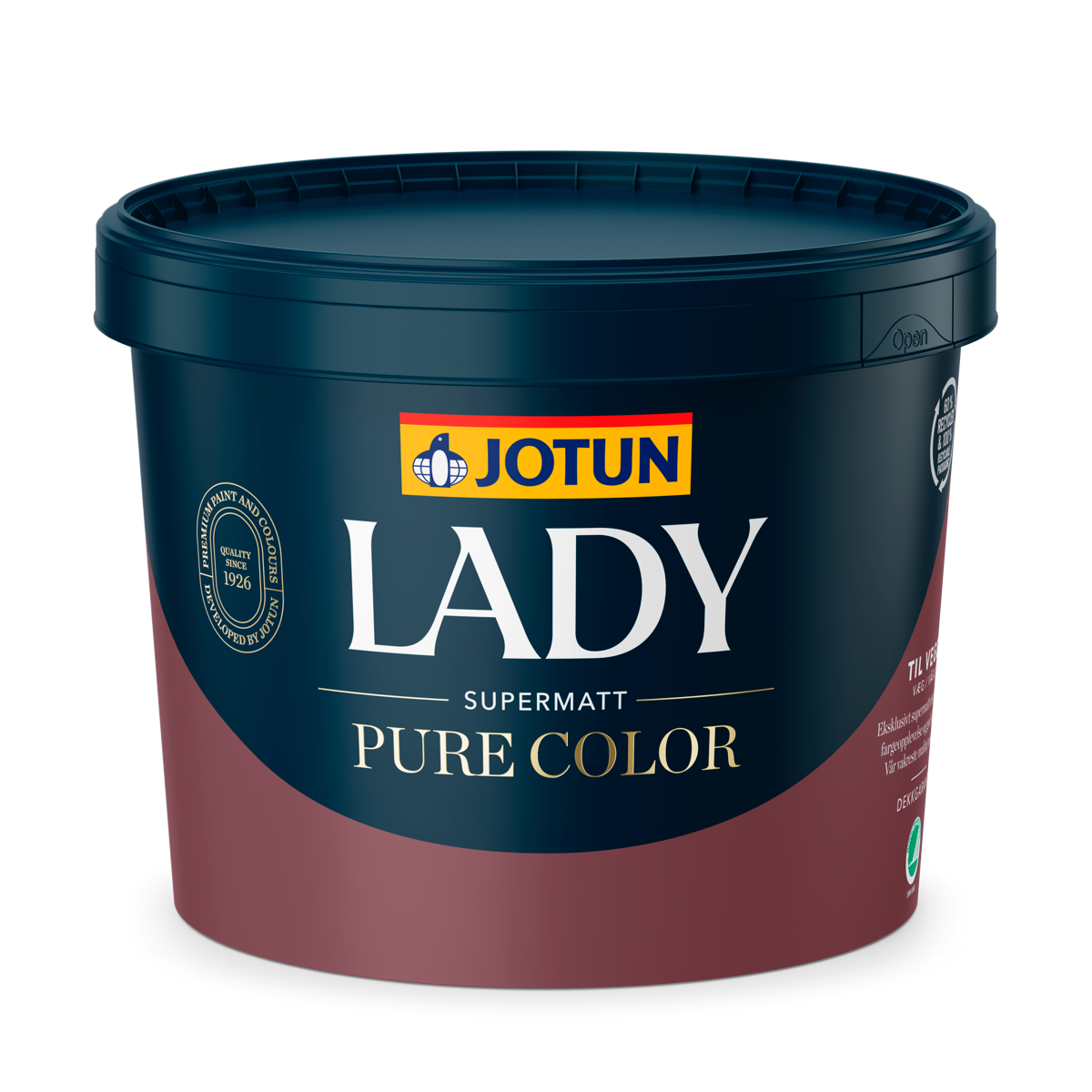 Jotun - Lady Pure Color vægmaling Supermat glans 1