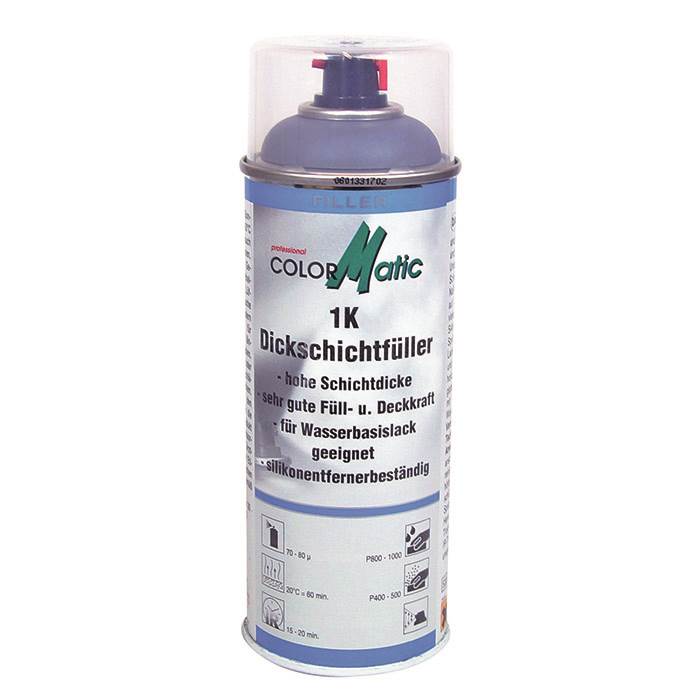 ColorMatic High Build primer - 400 ml. - fåes i flere farver