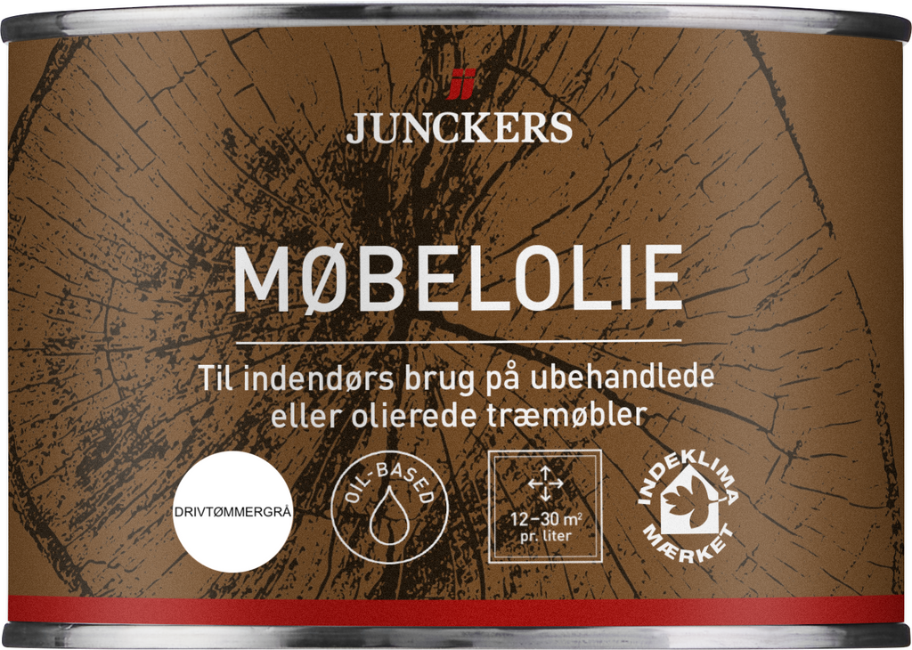 Junckers Møbelolie - 0,375 L. - Drivtømmer Grå