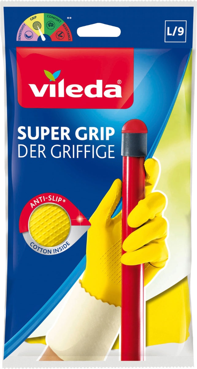 Vileda Super Grip handsker - Str. L