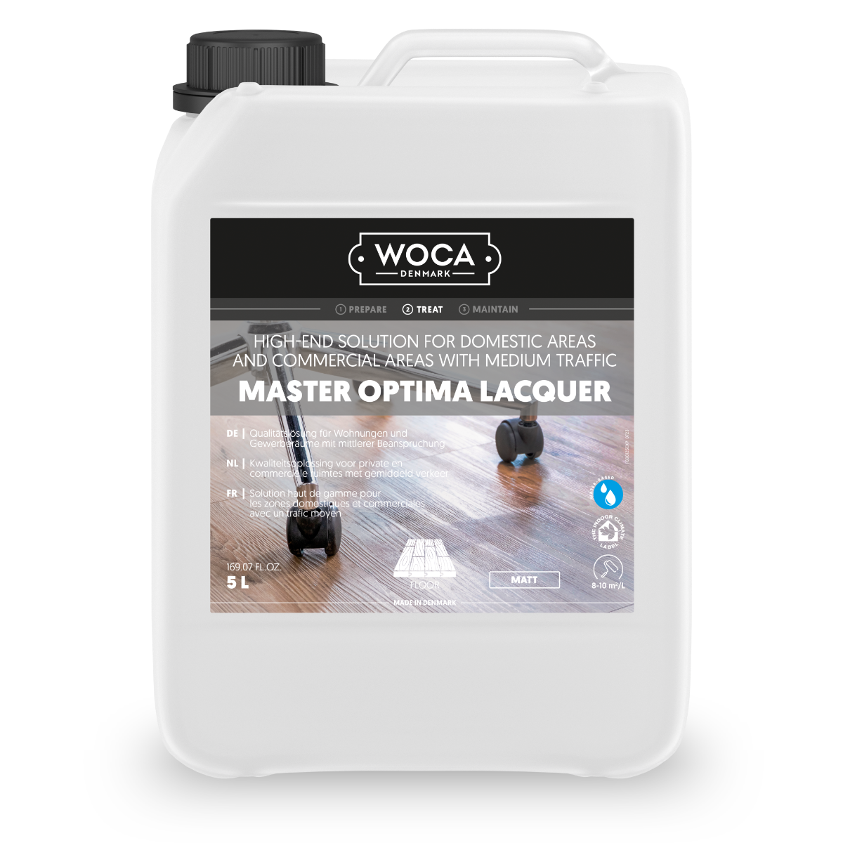 WOCA Master Optima Lacquer mat - 5 L.