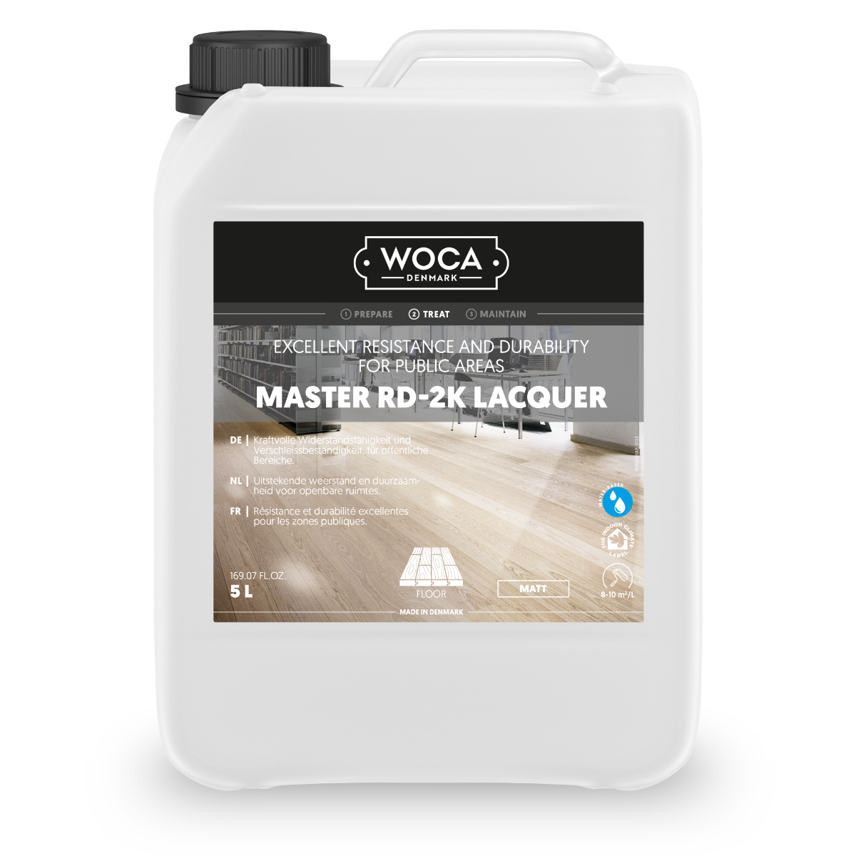 WOCA Master RD-2K Lacquer mat - 5 L.