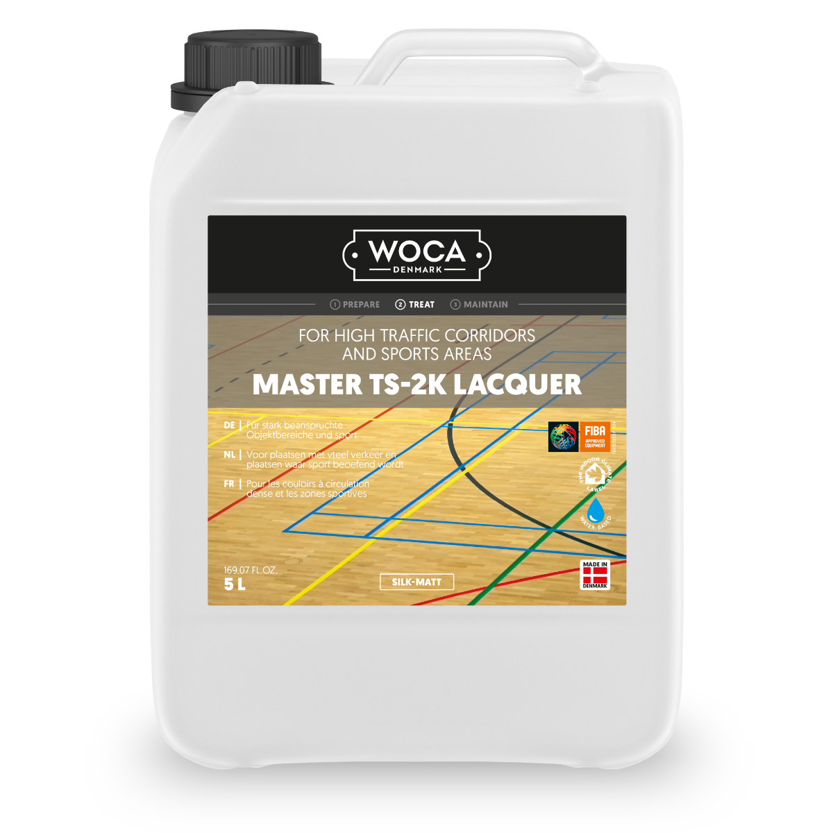 WOCA Master TS-2K Lacquer mat - 5 L.