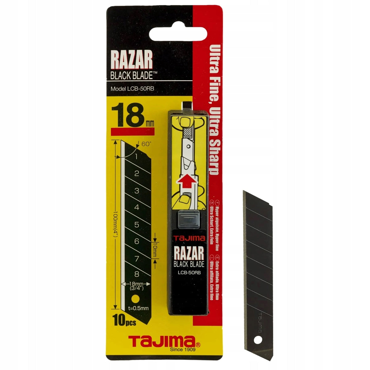 Tajima Raza Black Blade - 10 stk.