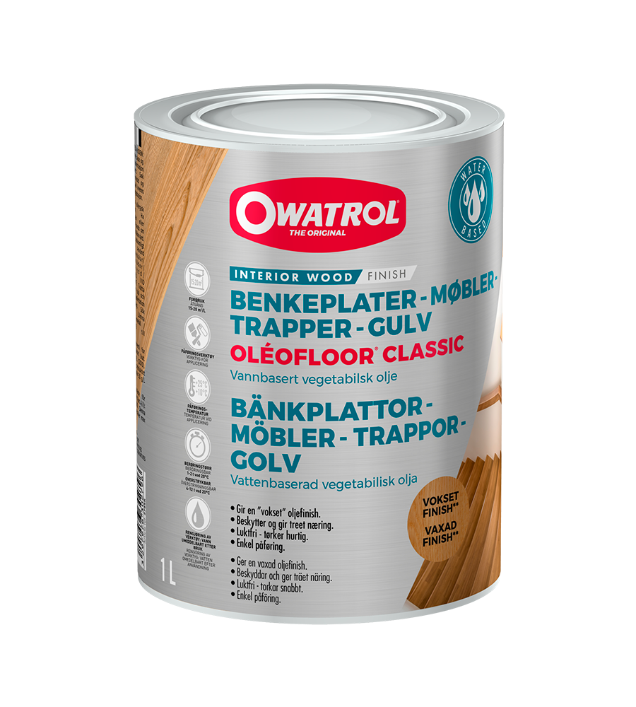 Oleofloor Classic Træolie - 1 L.